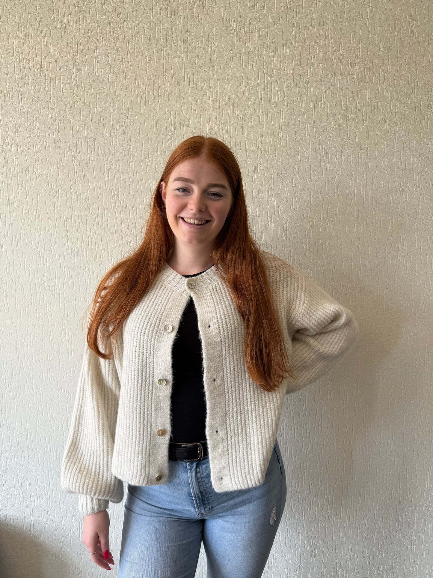 Lizzy cardigan Creme