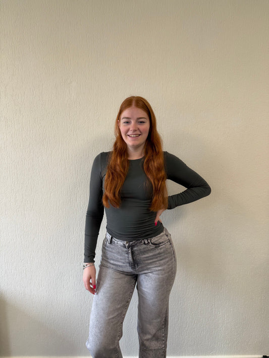 Chloé top long dark Taupe