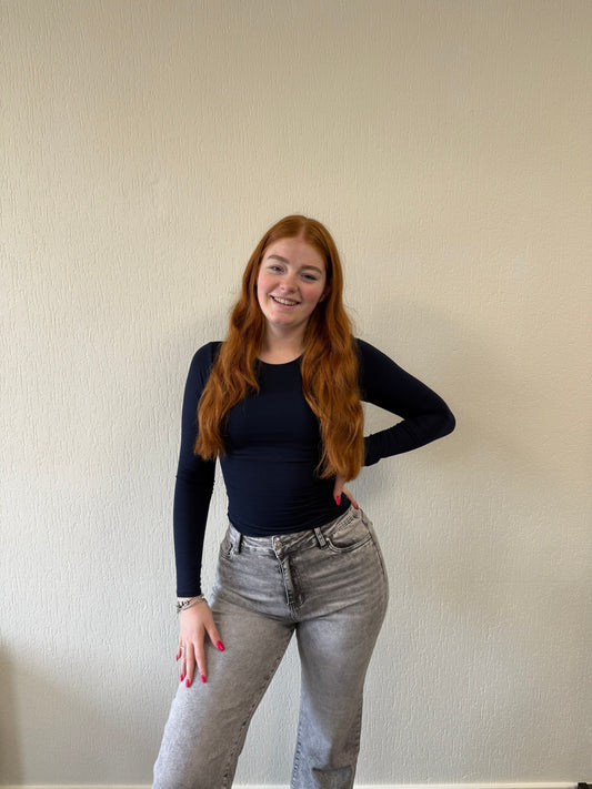 Chloé top long navy Blue